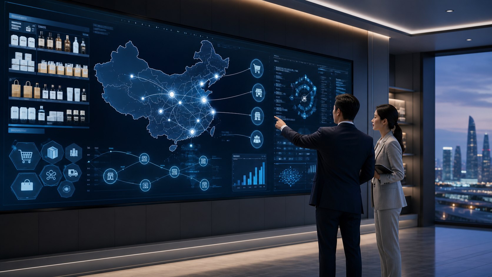 China market channel map and business command room