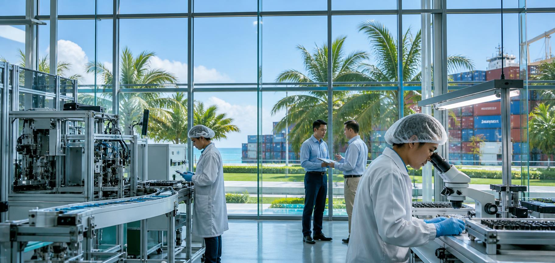 Modern Hainan processing facility for value-added trade policy